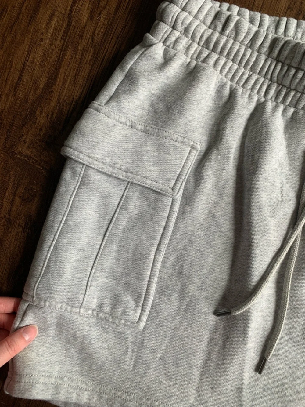 Universal Thread Light Gray Cozy Fleece Skirt with Drawstring Waist - Picture 3 of 9